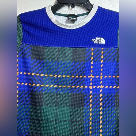 The North Face Women's Flash Dry Base Layer Plaid Waffle Shirt Top Size Small - Picture 2 of 13